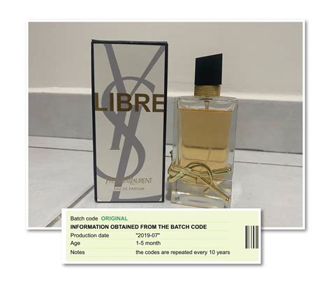 ysl l'homme batch code|vintage ysl batch code.